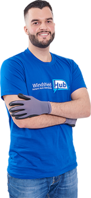 WindshieldHUB mobile auto glass technician in uniform